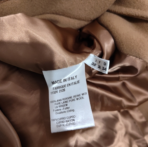 JENNY WAY TAN Overcoat ITALY - Picture 10 of 16
